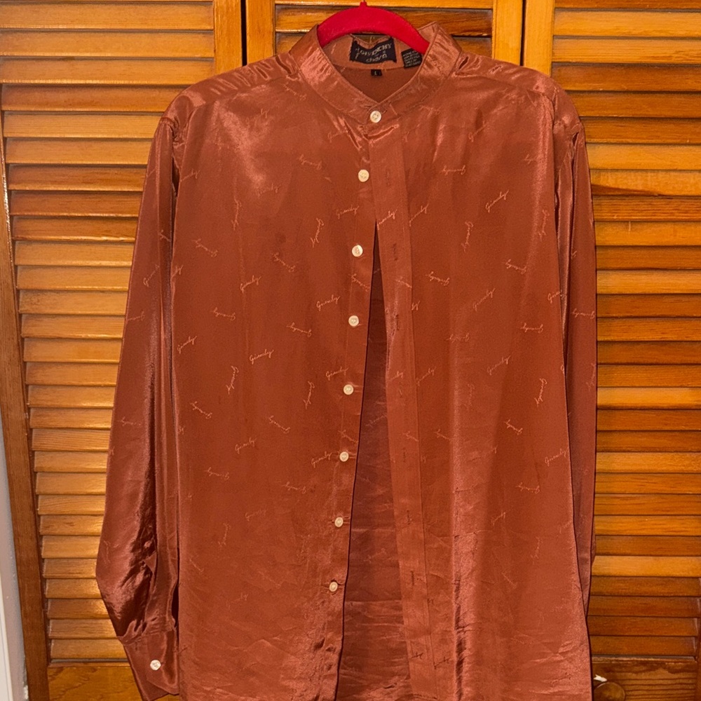 Givenchy Copper Button Down Shirt